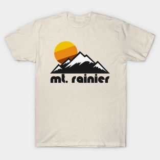 Retro Mt Rainier ))(( Tourist Souvenir Travel Washington Design T-Shirt